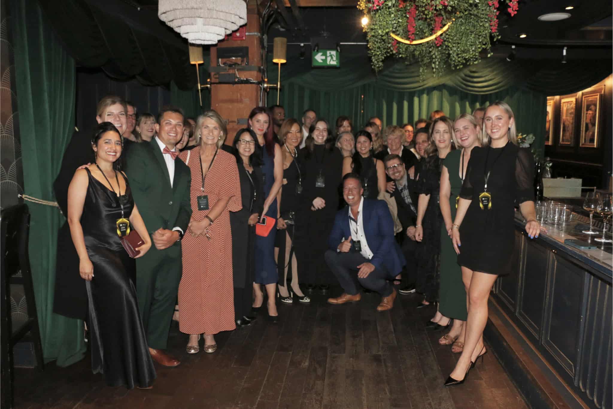 Group of people celebrating at a TIFF event in Hollywood North.